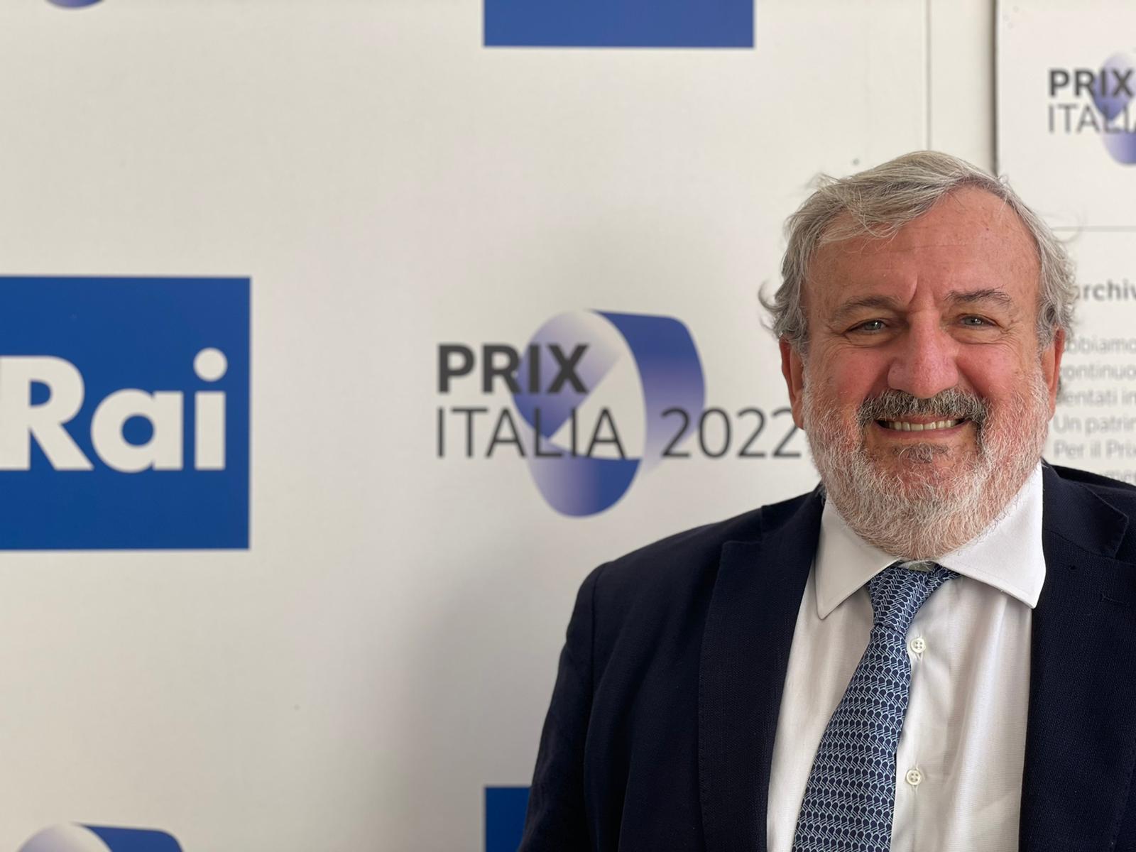 Emiliano alla presentazione del Prix Italia della Rai Evento che